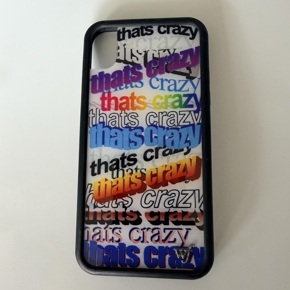 Wildflower‎ Phone Case IPhone XR Thats Crazy Rainbow Print Multicolor Cover